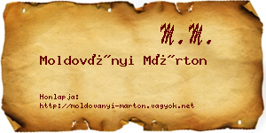 Moldoványi Márton névjegykártya