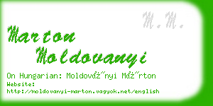 marton moldovanyi business card